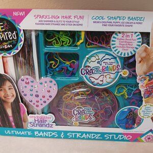 NEW Be Inspired Girl Cra-Z-Art ULTIMATE BANDS & HAIR STRANDZ STUDIO Bracelets